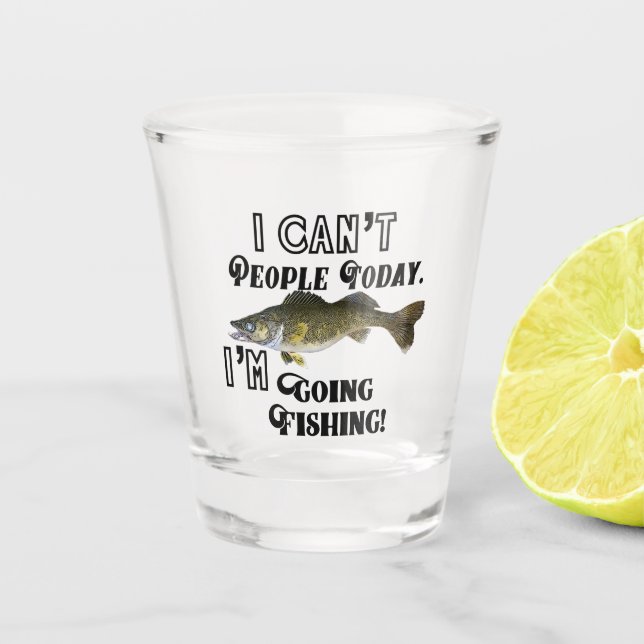 Verre A Shot Les personnes drôles de citation de pêche de (Devant)
