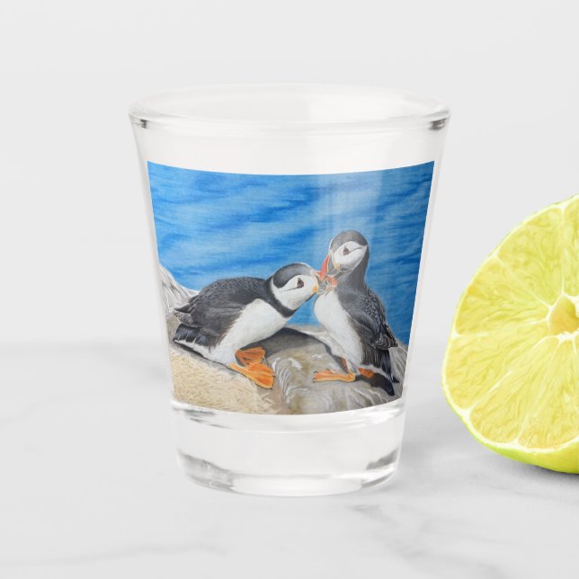 Verre A Shot Les Pouffins de Kissing (Devant)