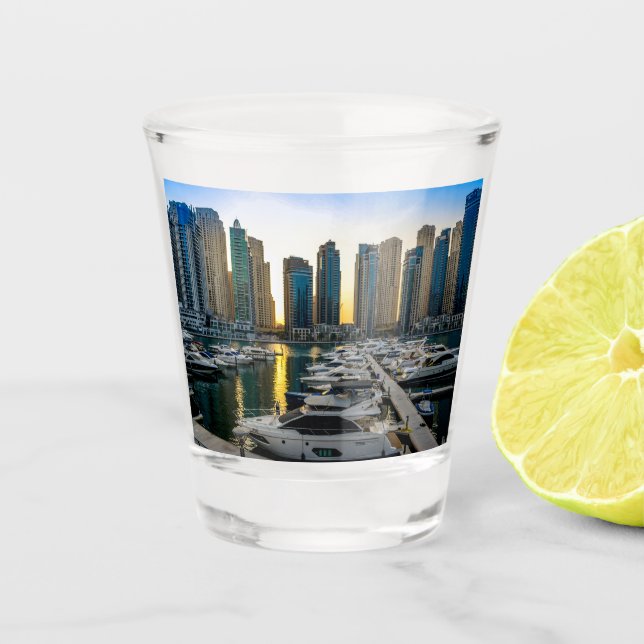 Verre A Shot Les tours de Dubaï (Devant)
