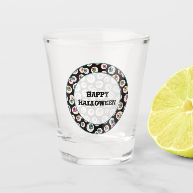 Verre A Shot Les yeux d'Halloween (Devant)