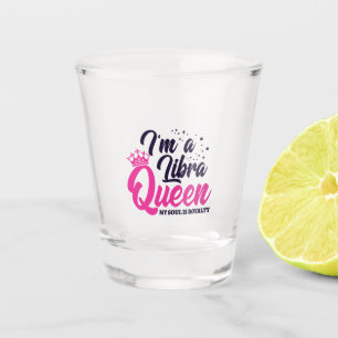 Verre A Shot Libra Anniversaire Reine Astrologie Signal Pourcen