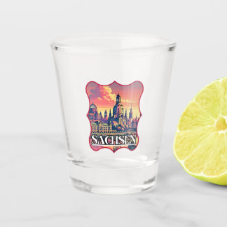 Verre A Shot Ligne aérienne Retro Sachsen