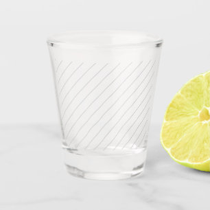Verre A Shot Lignes minces diagonales