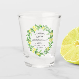 Verre A Shot Limoncello Verdure Personnalisé Monogramme Favoris