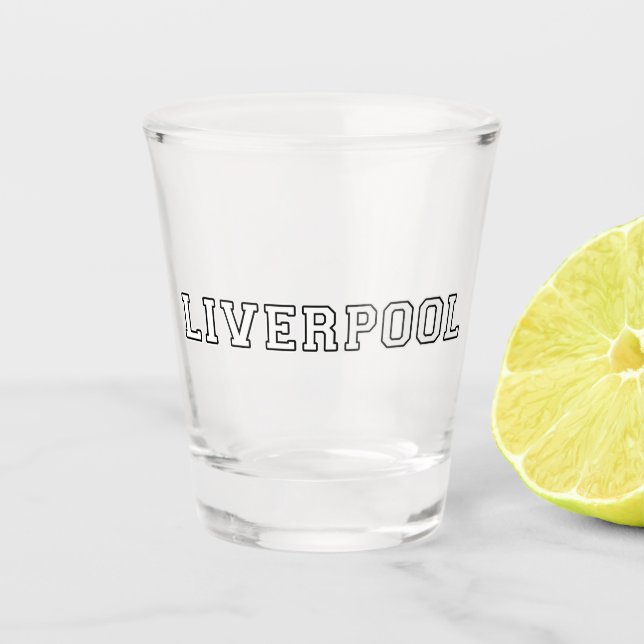 Verre A Shot Liverpool Angleterre (Devant)