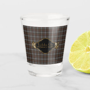 Verre A Shot Lochaber Clan écossais original Tartan