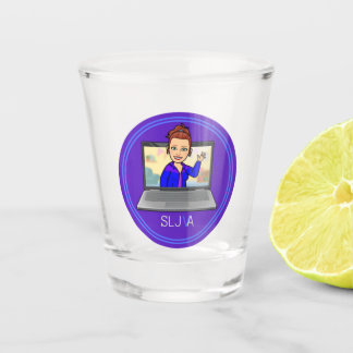Verre A Shot Logo de dessin animé SLJ-VA