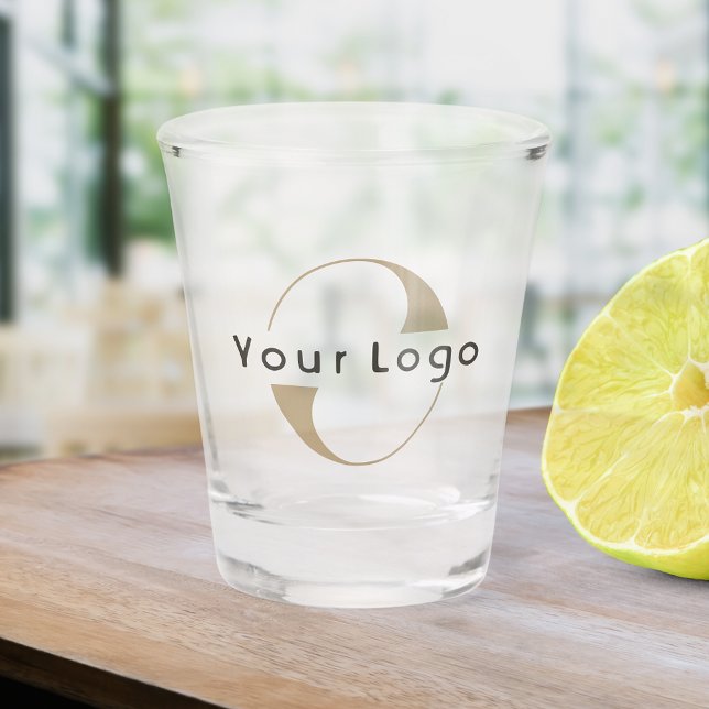 Verre A Shot Logo de l'entreprise Simple propreté minimale Marq (Créateur téléchargé)