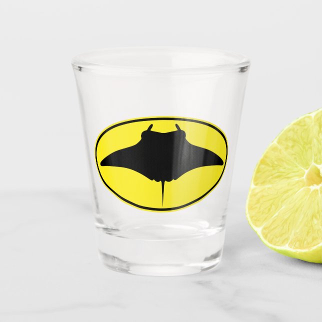 Verre A Shot Logo Manta Ray (Devant)