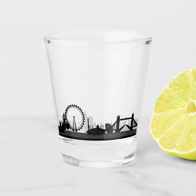 Verre A Shot Londres Angleterre célèbres villes skyline Shot Gl (Devant)