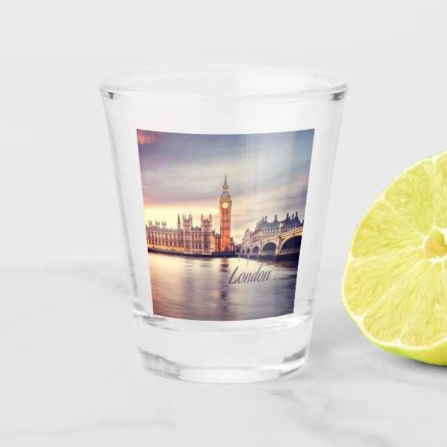 Verre A Shot Londres Big Ben (Devant)