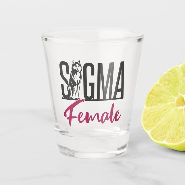Verre A Shot Loup solitaire féminin de Sigma (Devant)