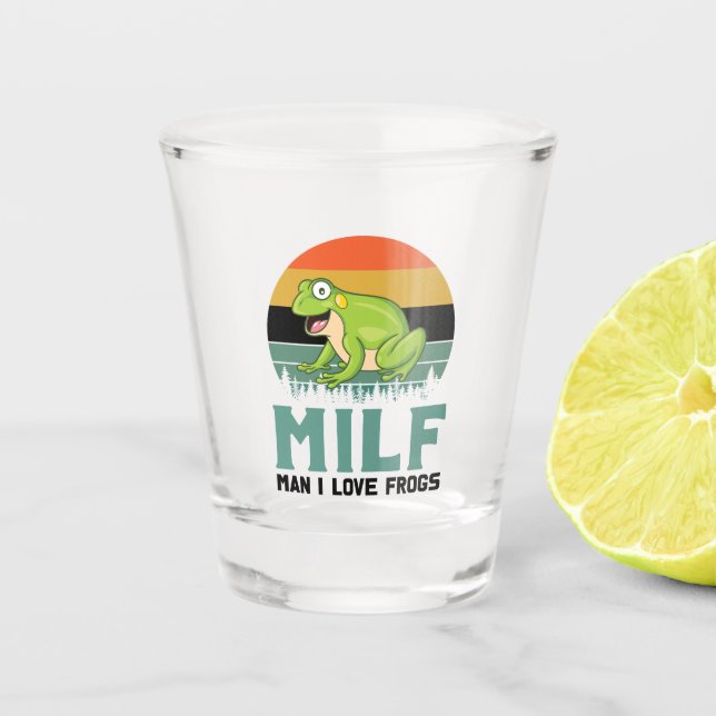 Verre A Shot Love Frogs Shot Glass (Devant)