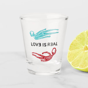 Verre A Shot Love is Real Skeleton Logo