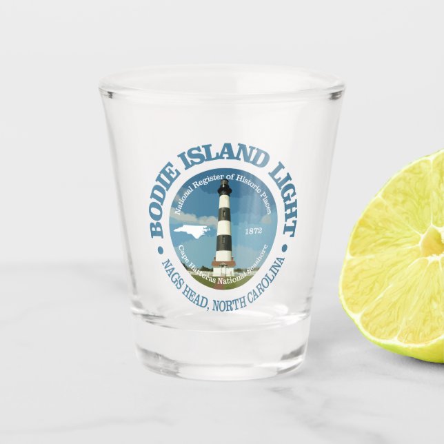 Verre A Shot Lumière de l'île Bodie (Devant)