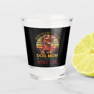 Verre A Shot Lunettes Dachshund Rockin Chien Maman Cadeau Pour