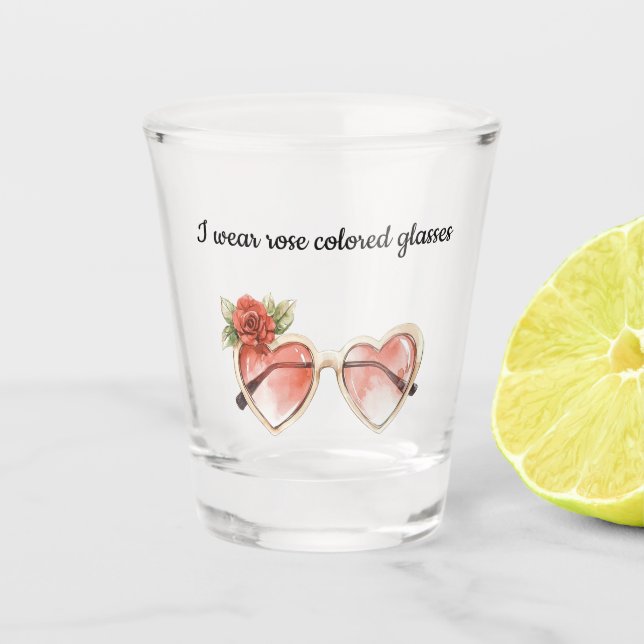 Verre A Shot Lunettes de soleil de couleur rose (Devant)