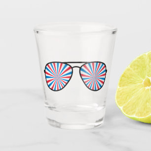 Verre A Shot Lunettes de soleil Patriotic PopArt