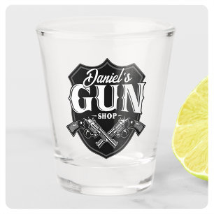 Verre A Shot Magasin de fusils de revolvers anciens PERSONNALIS