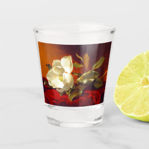 Verre A Shot Magnolia sur Red Velvet Martin Johnson Heade