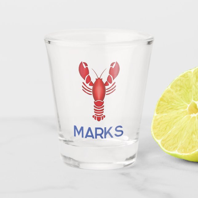 Verre A Shot Maine Événement Fête du homard Nouvelle-Angleterre (Devant)