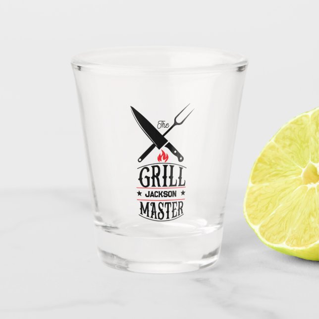 Verre A Shot Maître du grill (Devant)