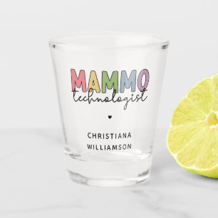 Verre A Shot Mammo Technologue Personnalisé Mammographie Cadeau