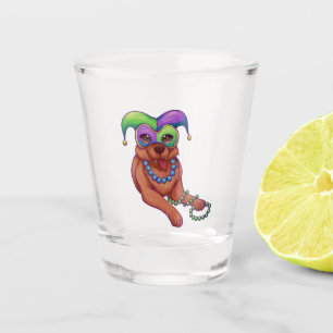 Verre A Shot Mardi Gras Chien