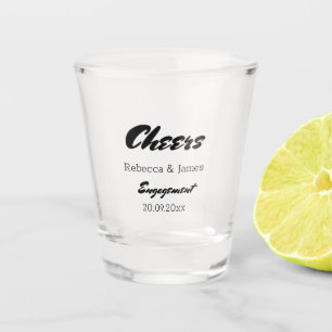 Verre A Shot Mariage de Fiançailles de Chevaux personnalisé