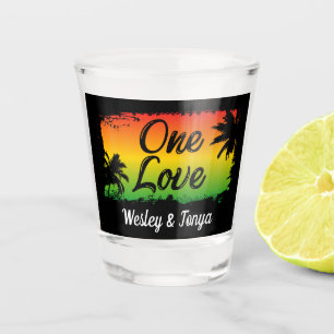 Verre A Shot Mariage de One Love Caribbean Beach
