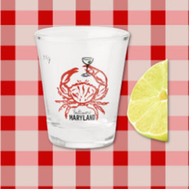 Verre A Shot Mariage du crabe du Maryland