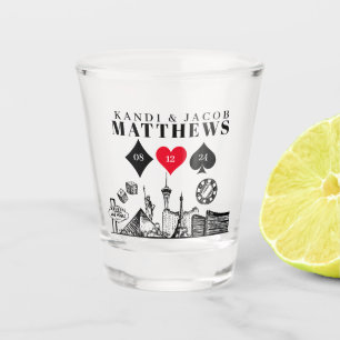 Verre A Shot Mariage élégant et amusant à Las Vegas