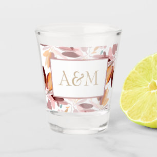 Verre A Shot Mariage/Monogramme Printemps Style Floral moderne
