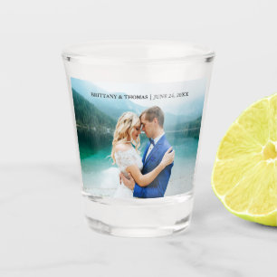 Verre A Shot Mariage personnalisé de photo de couples