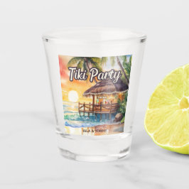 Verre A Shot Mariage Plage Tropicale Tiki Bar Shower