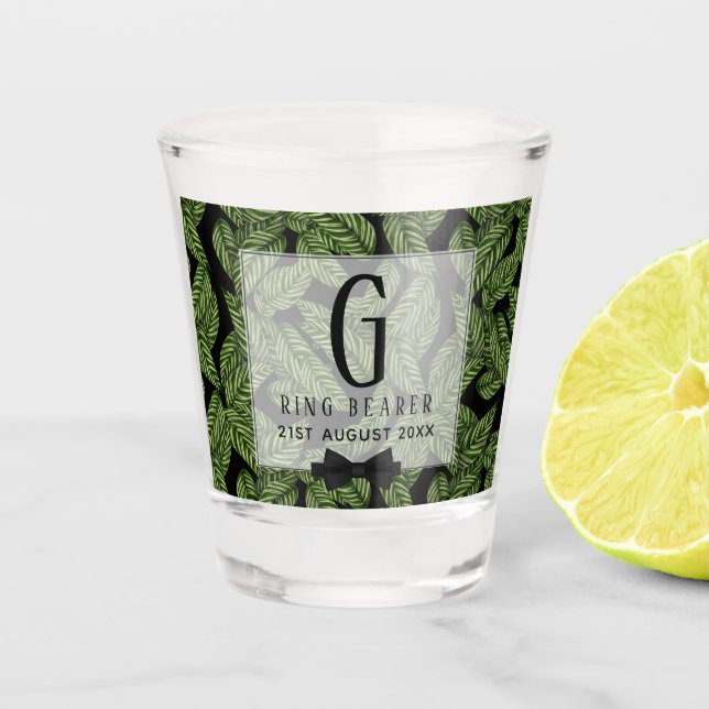 Verre A Shot Mariage PORTE-BAIN Tropique Feuille verte Monogram (Devant)