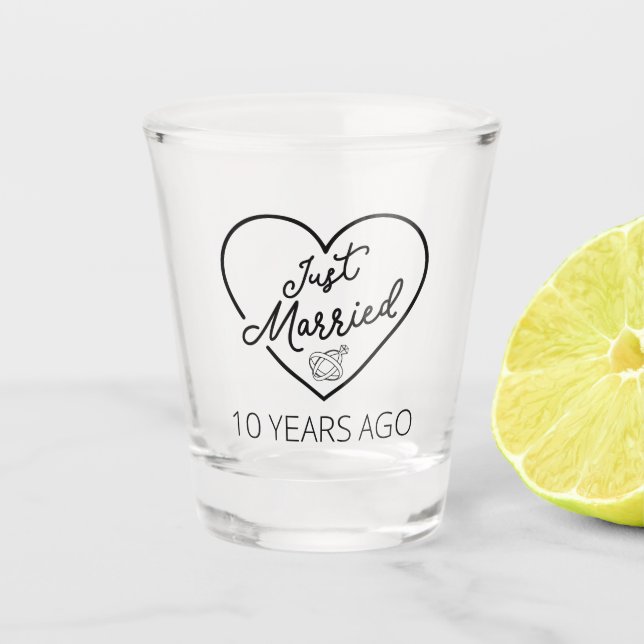 Verre A Shot Marié Il Y A 10 Ans III (Devant)