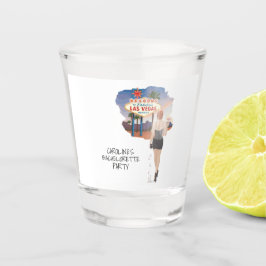 Verre A Shot Mariée aux cheveux roux de Las Vegas