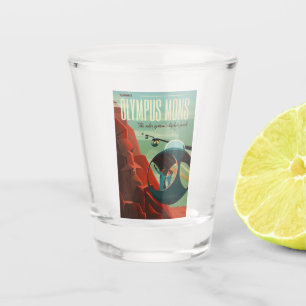 Verre A Shot Mars Olympus Mons Système solaire Volcano le plus