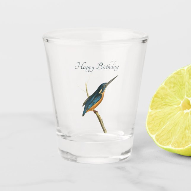 Verre A Shot Martin-pêcheur azur (Devant)