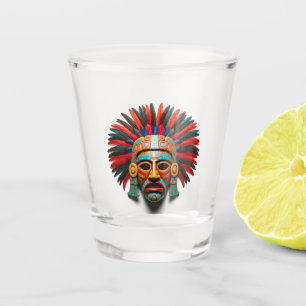 Verre A Shot Masque maya Voyage Mexique