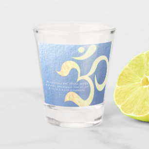 Verre A Shot Méditation Yoga Instructeur Vie Coach OM Citations
