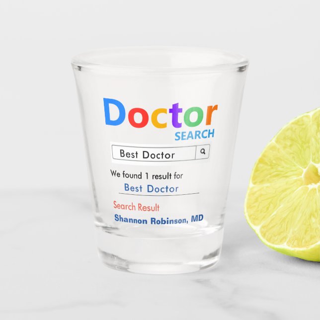 Verre A Shot Meilleur cadeau du docteur (Devant)