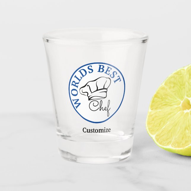 Verre A Shot Meilleur Chef du monde Vitre de tir (Devant)