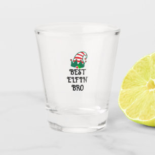 Verre A Shot Meilleur Elfin BRO Christmas Elf Christmas Shot Gl