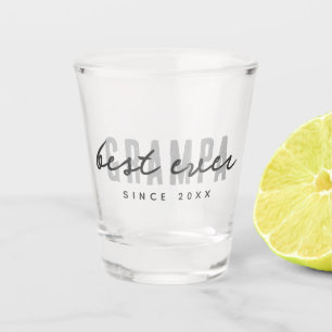 Verre A Shot Meilleur Grampa depuis 20XX Moderne Simple Preppy