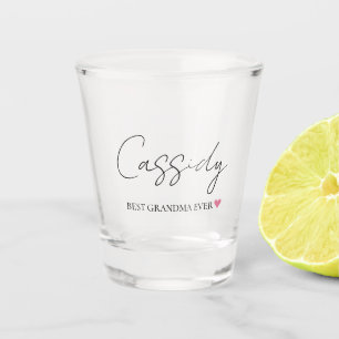 Verre A Shot Meilleur Monogramme jamais enregistré par grand mè