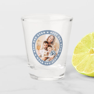 Verre A Shot Meilleur Papa Jamais Étoile Moderne Photo Personna