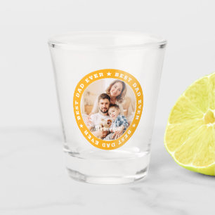 Verre A Shot Meilleur papa jamais moderne Star Photo personnali