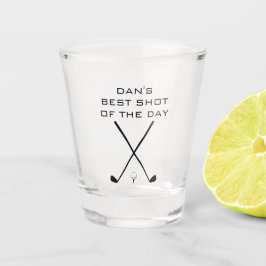 Verre A Shot Meilleur Tir De La Journée Golf Personnalisé